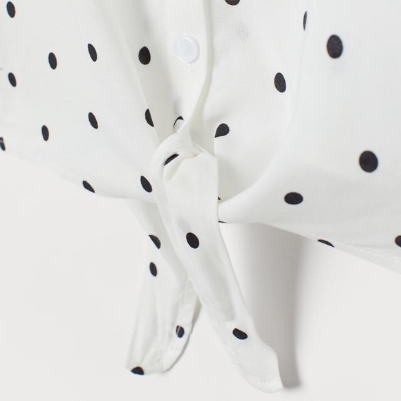 H&M Tie-Hem Polka Dot Camisole - Picture 2 of 3